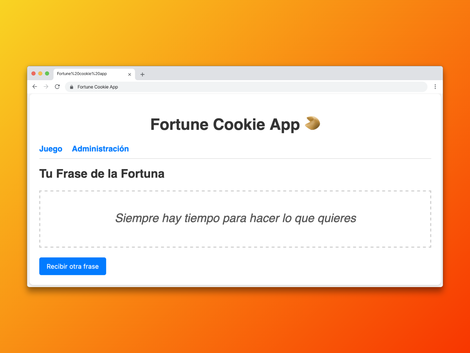 Fortune Cookie App